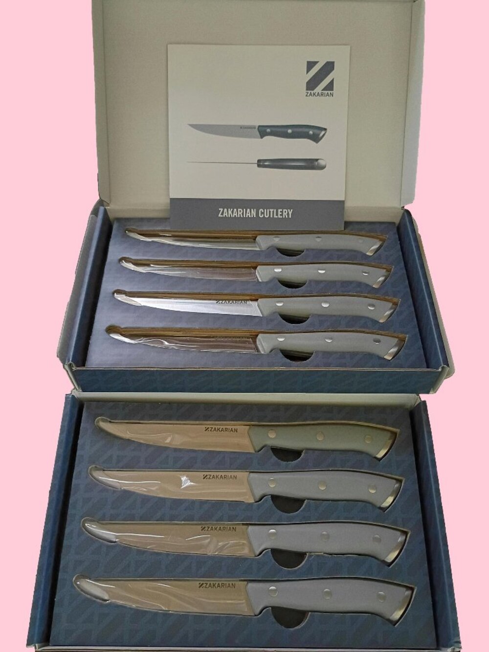 NEW Zakarian Set of 8 Cutlery Pro Chef Knives In Gift Box